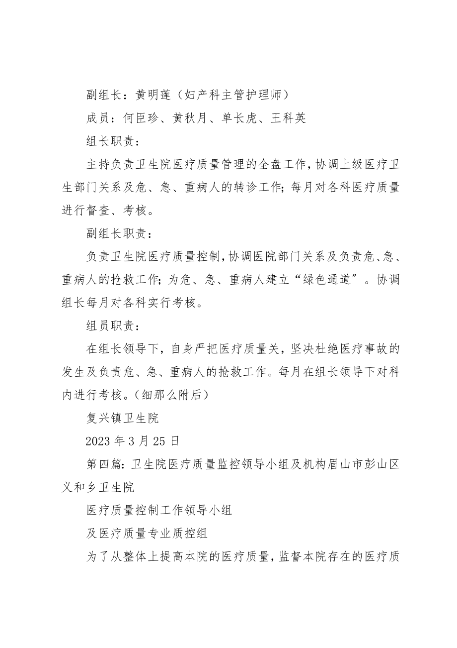 2023年东成乡卫生院医疗质量管理领导小组及职责.docx_第3页