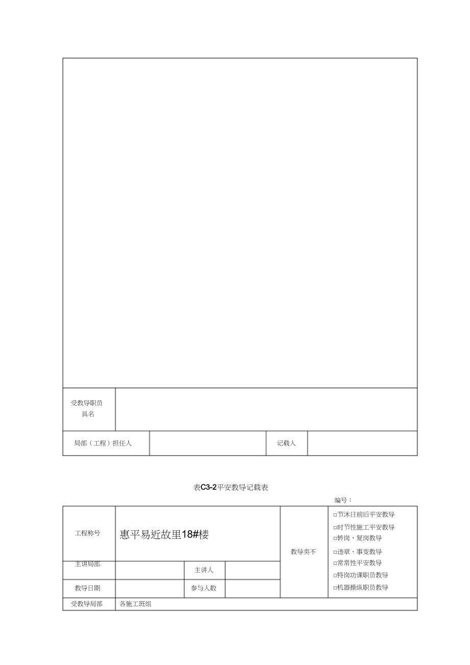 2023年建筑施工安全教育记录内容.docx_第3页