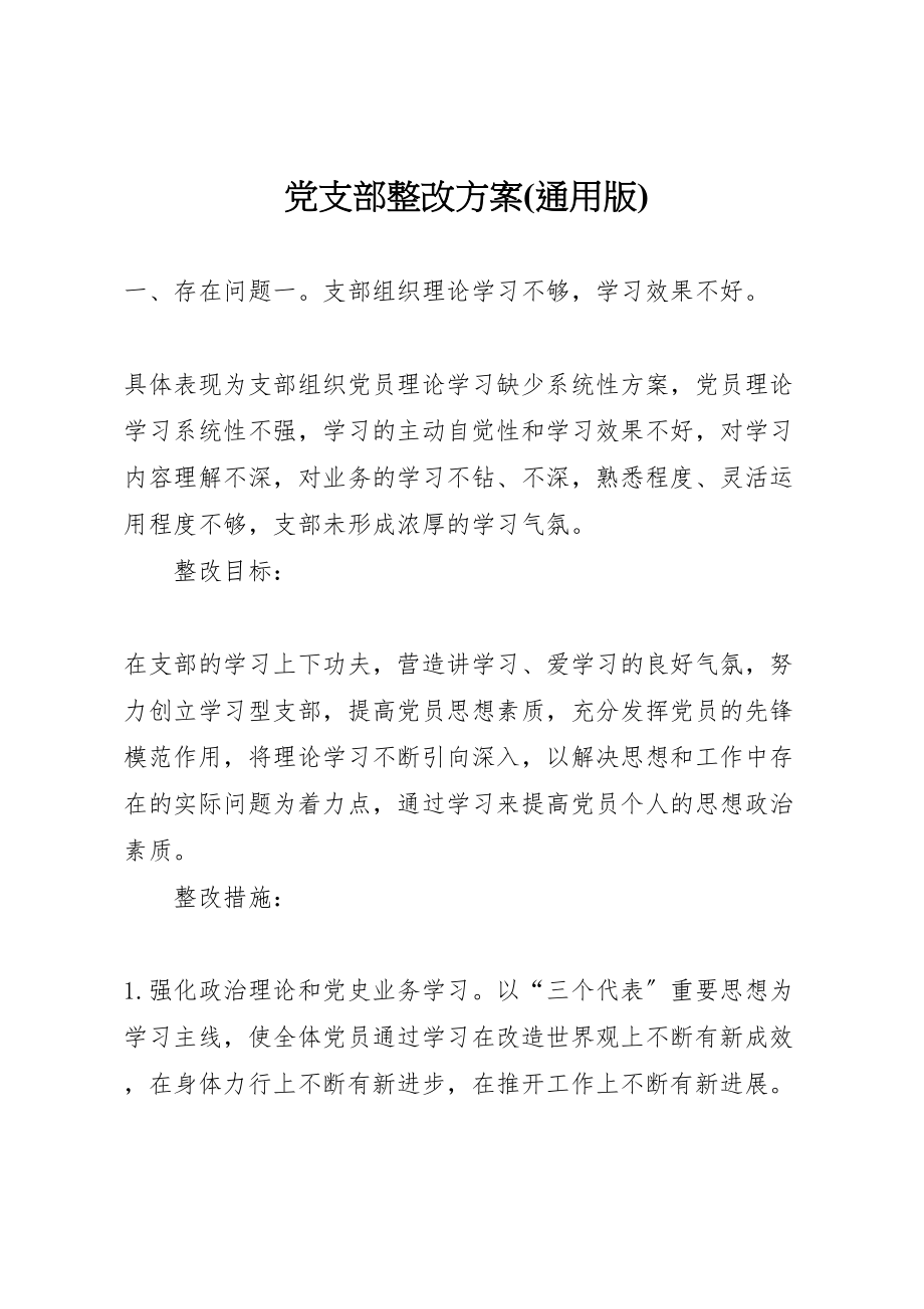 2023年党支部整改方案2.doc_第1页