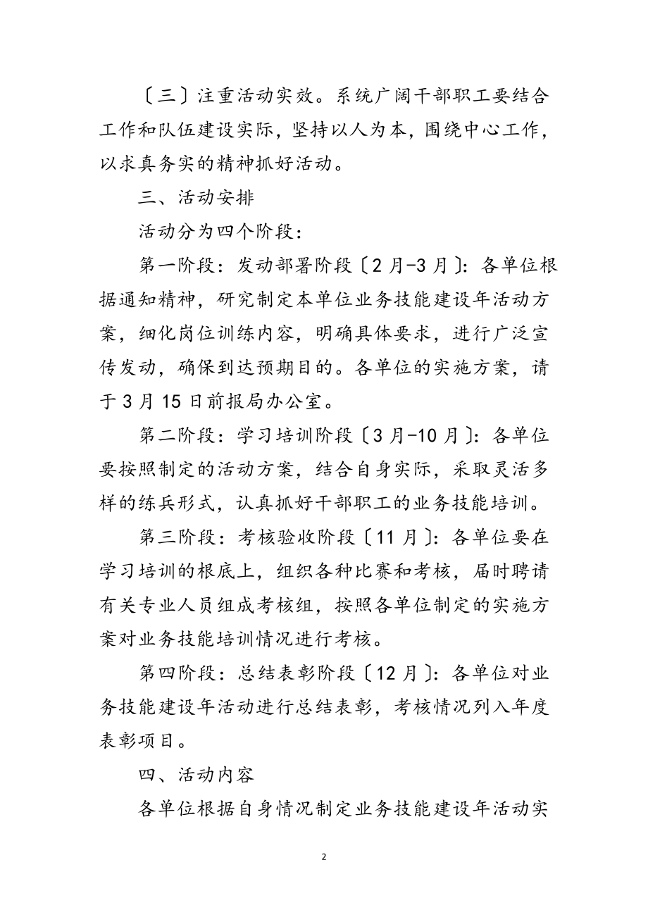 2023年业务技能建设活动通知范文.doc_第2页