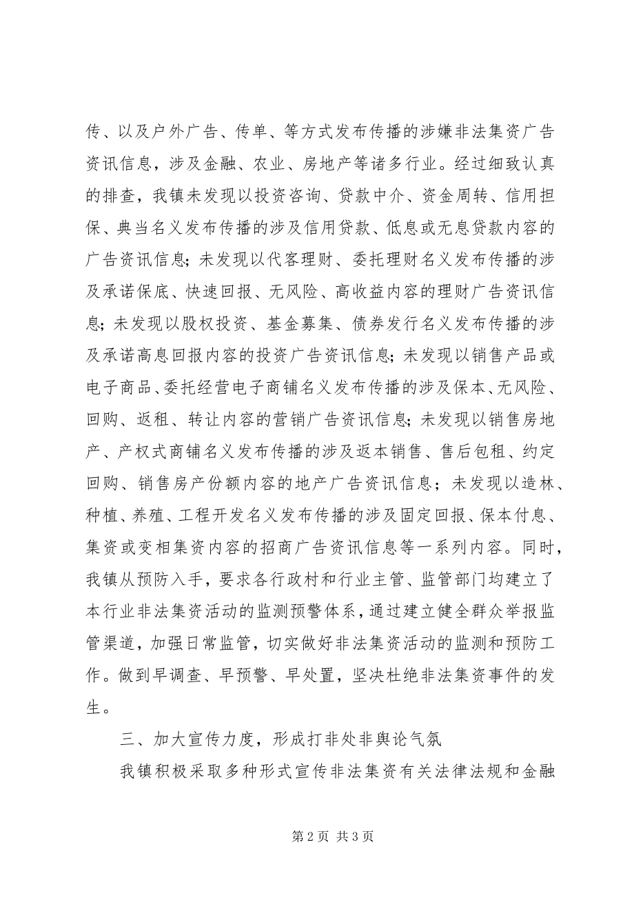 2023年开展防范打击非法集资集中宣传月活动工作总结.docx_第2页