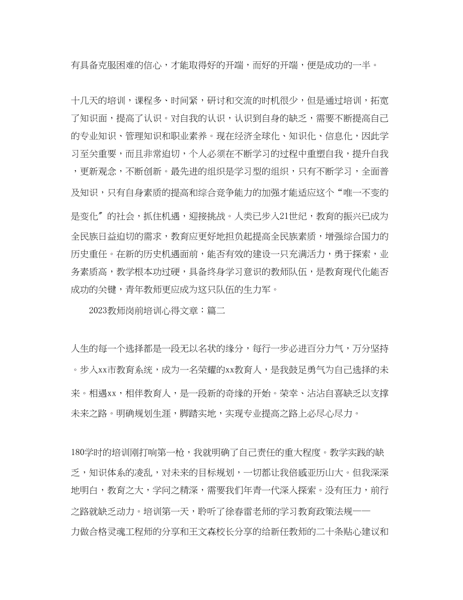 2023年教师岗前培训心得文章2.docx_第2页