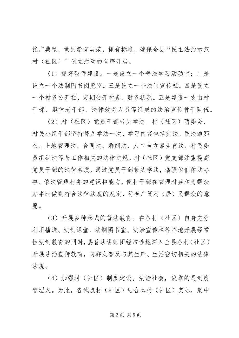 2023年民主法治示范村建设工作总结.docx_第2页