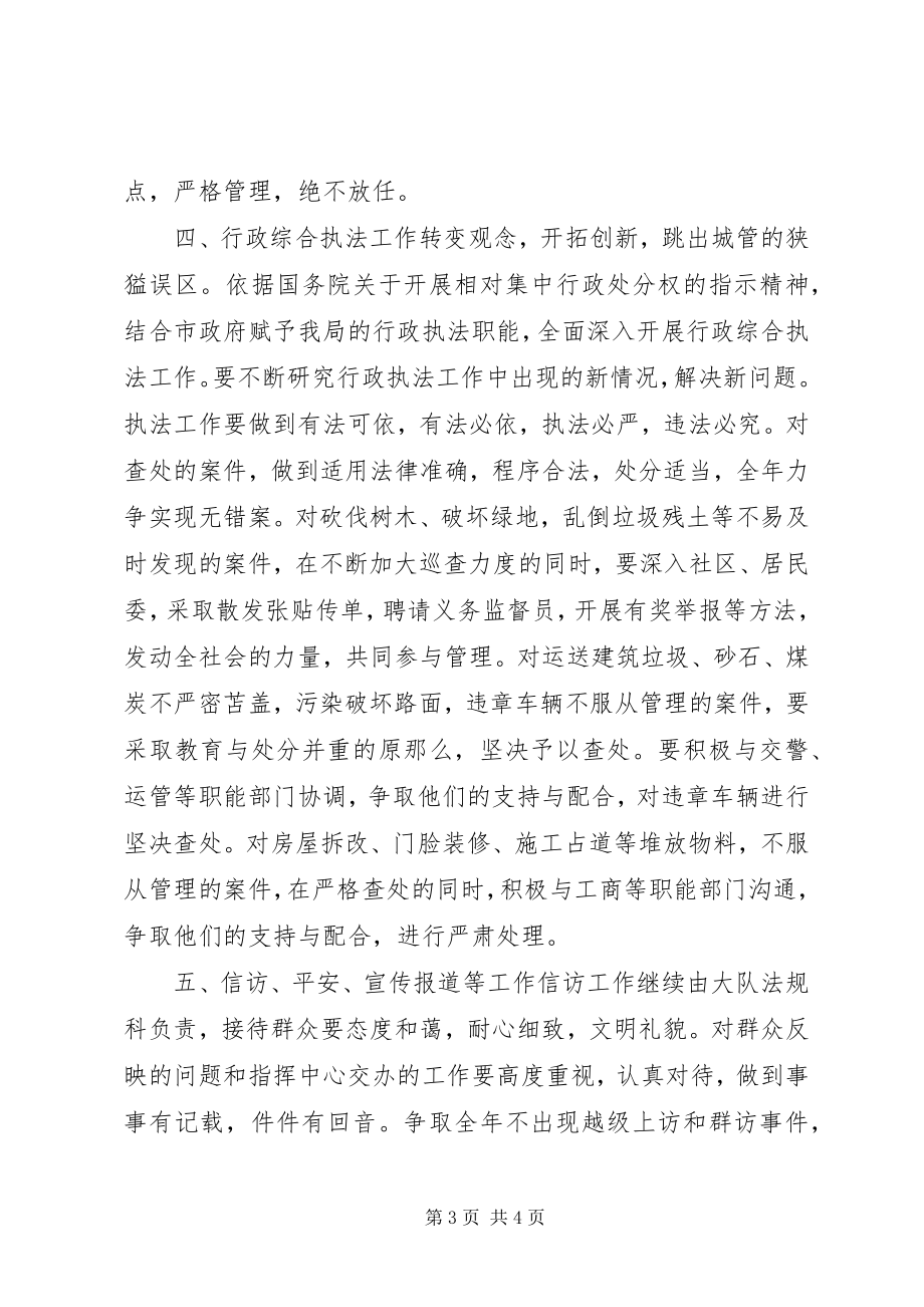 2023年市容综合执法龙大队二○○五年工作要点.docx_第3页