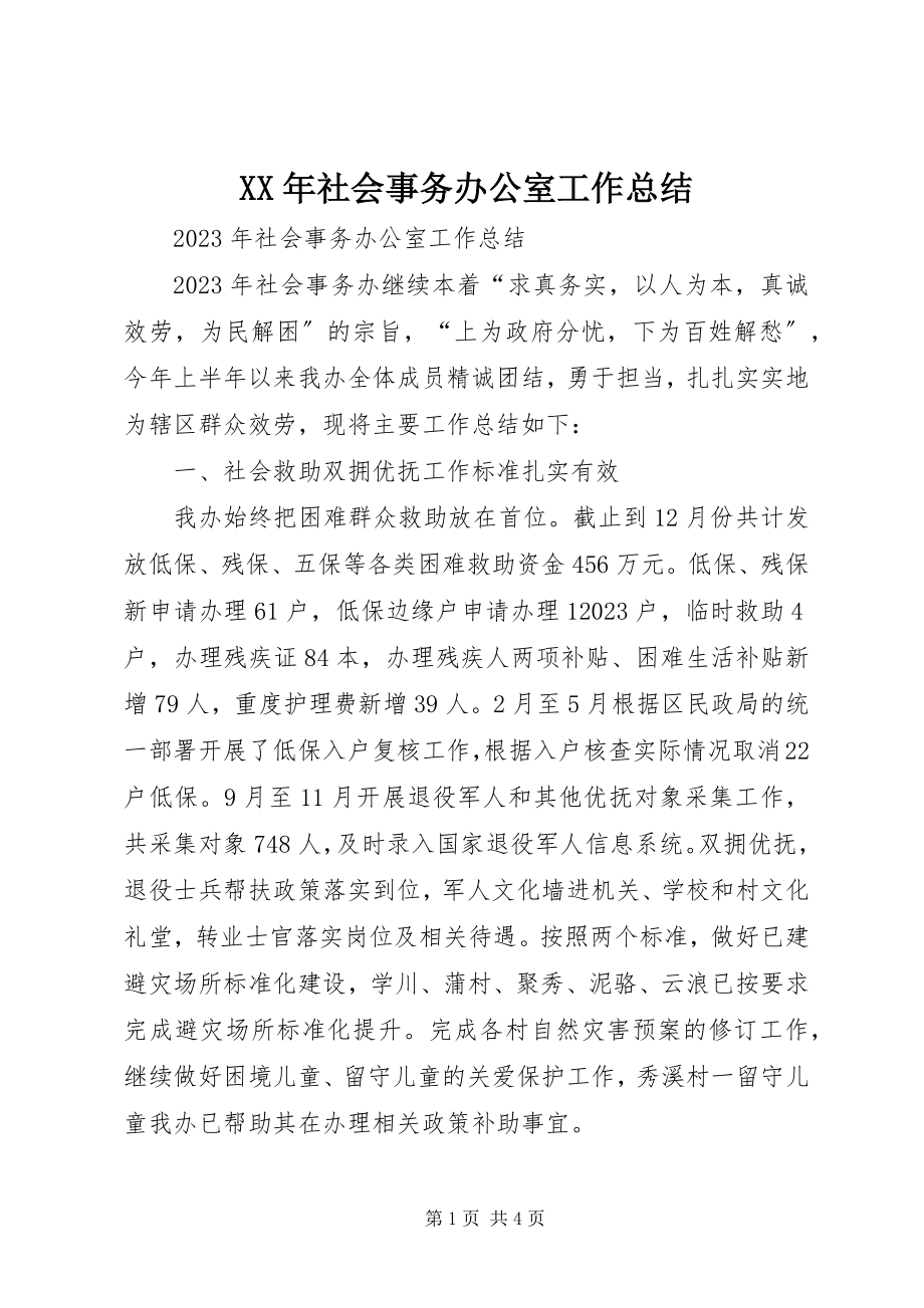 2023年社会事务办公室工作总结.docx_第1页