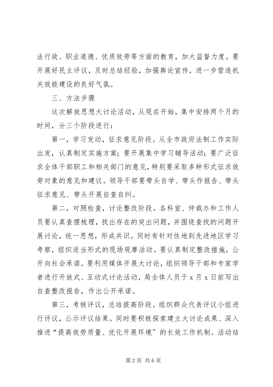 2023年法制局解放思想活动实施方案.docx_第2页