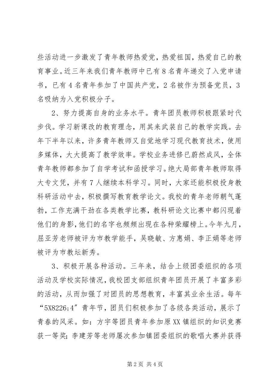 2023年在团支部换届改选会议上的致辞.docx_第2页