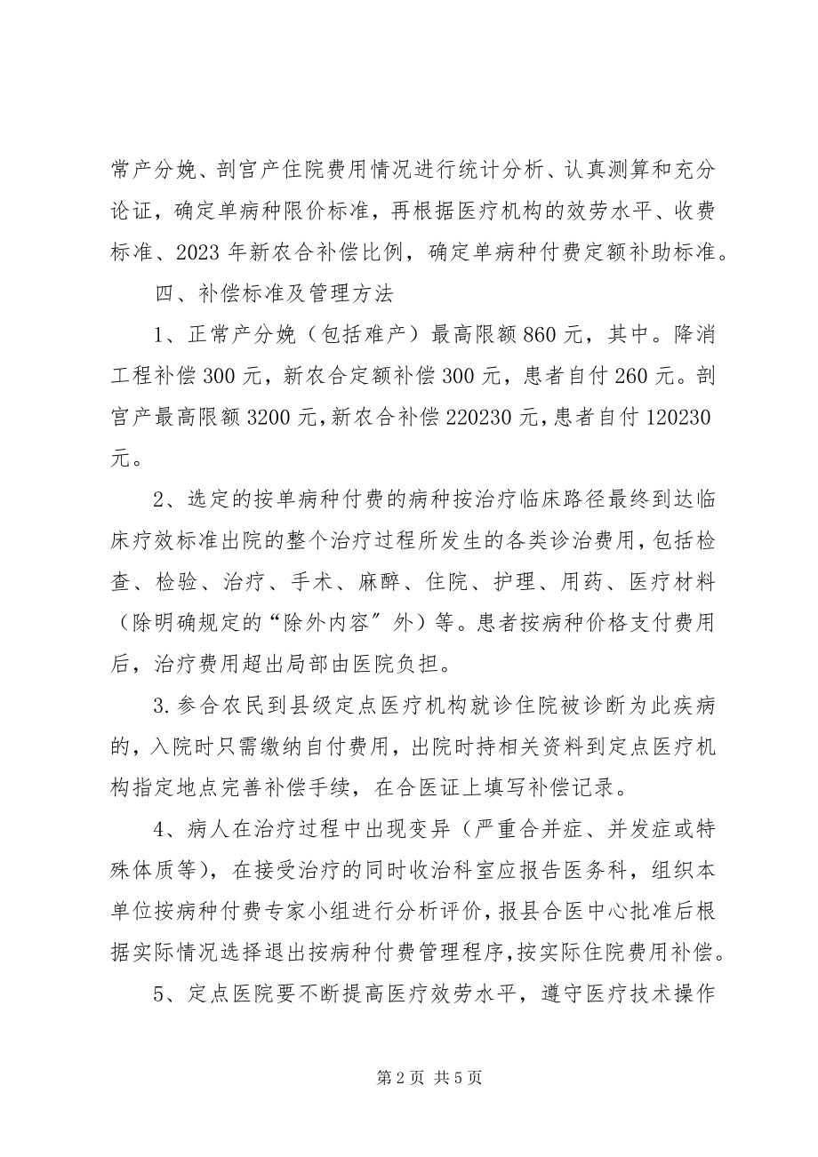 2023年退出单病种定额付费管理申请书.docx_第2页