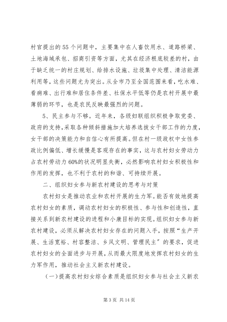 2023年妇女参与新农村建设的思考与对策.docx_第3页