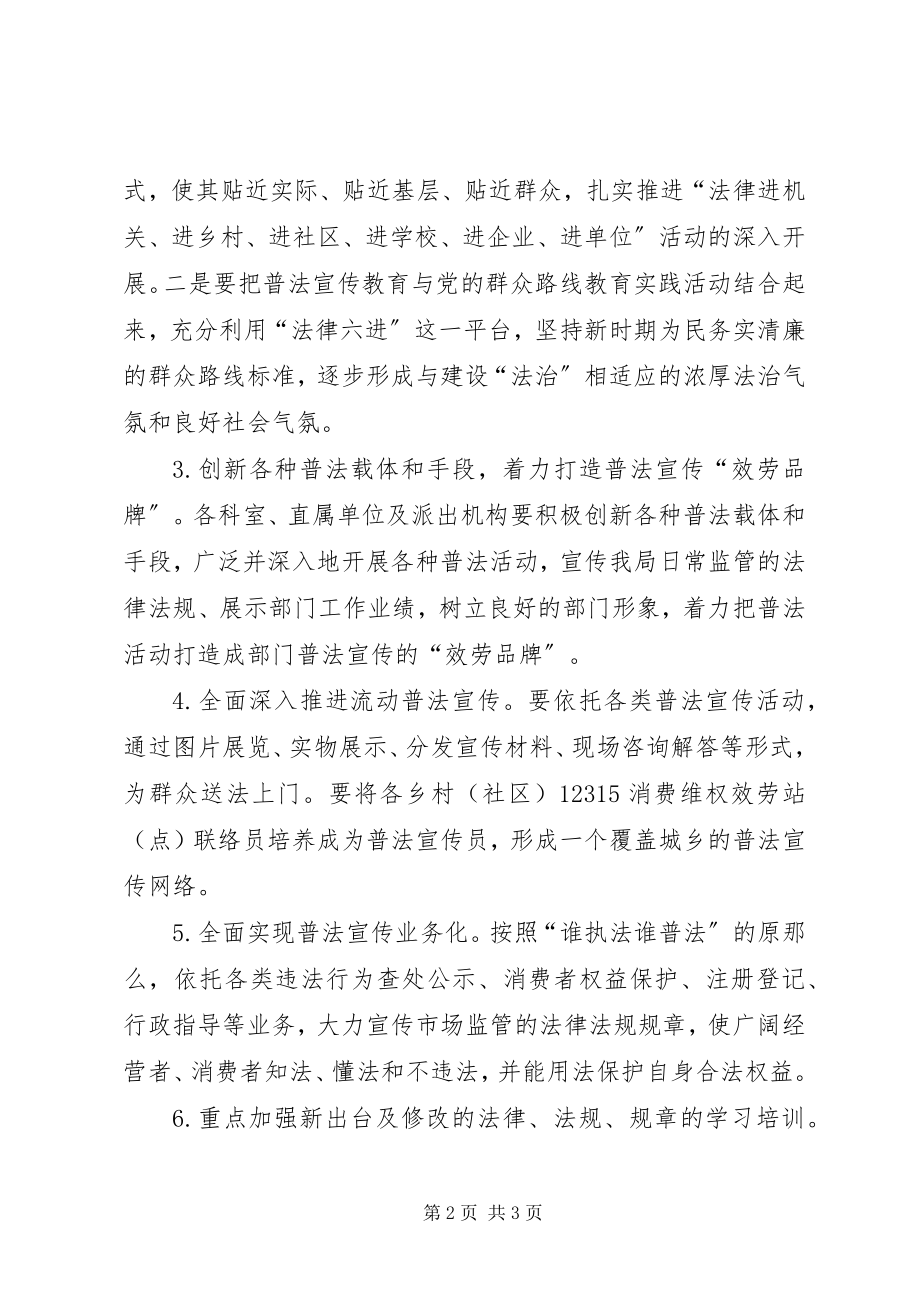 2023年市场监管局法制宣传教育活动计划.docx_第2页