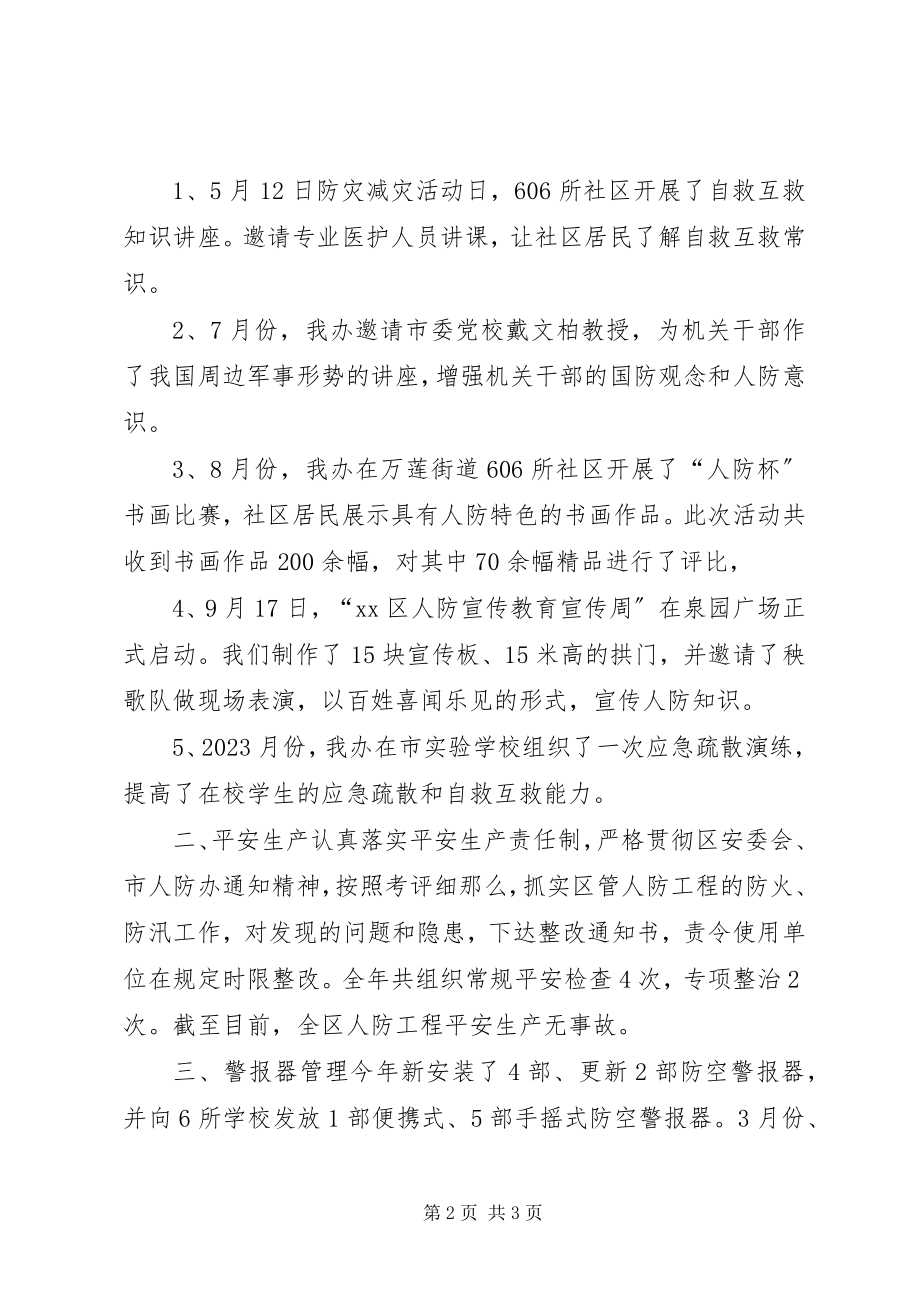 2023年区人防办工作情况汇报.docx_第2页