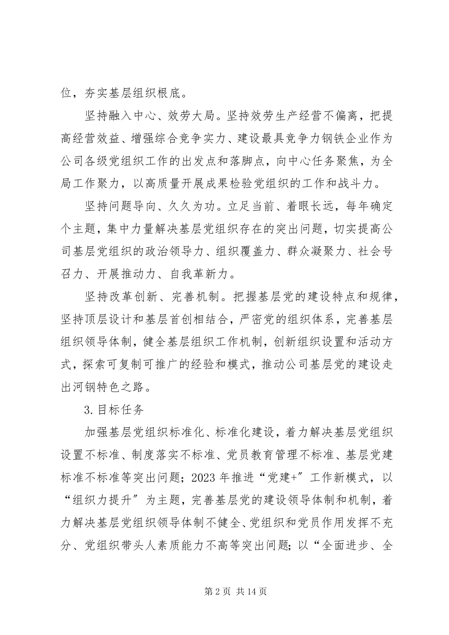 2023年全面推行“党建”工作的实施方案.docx_第2页