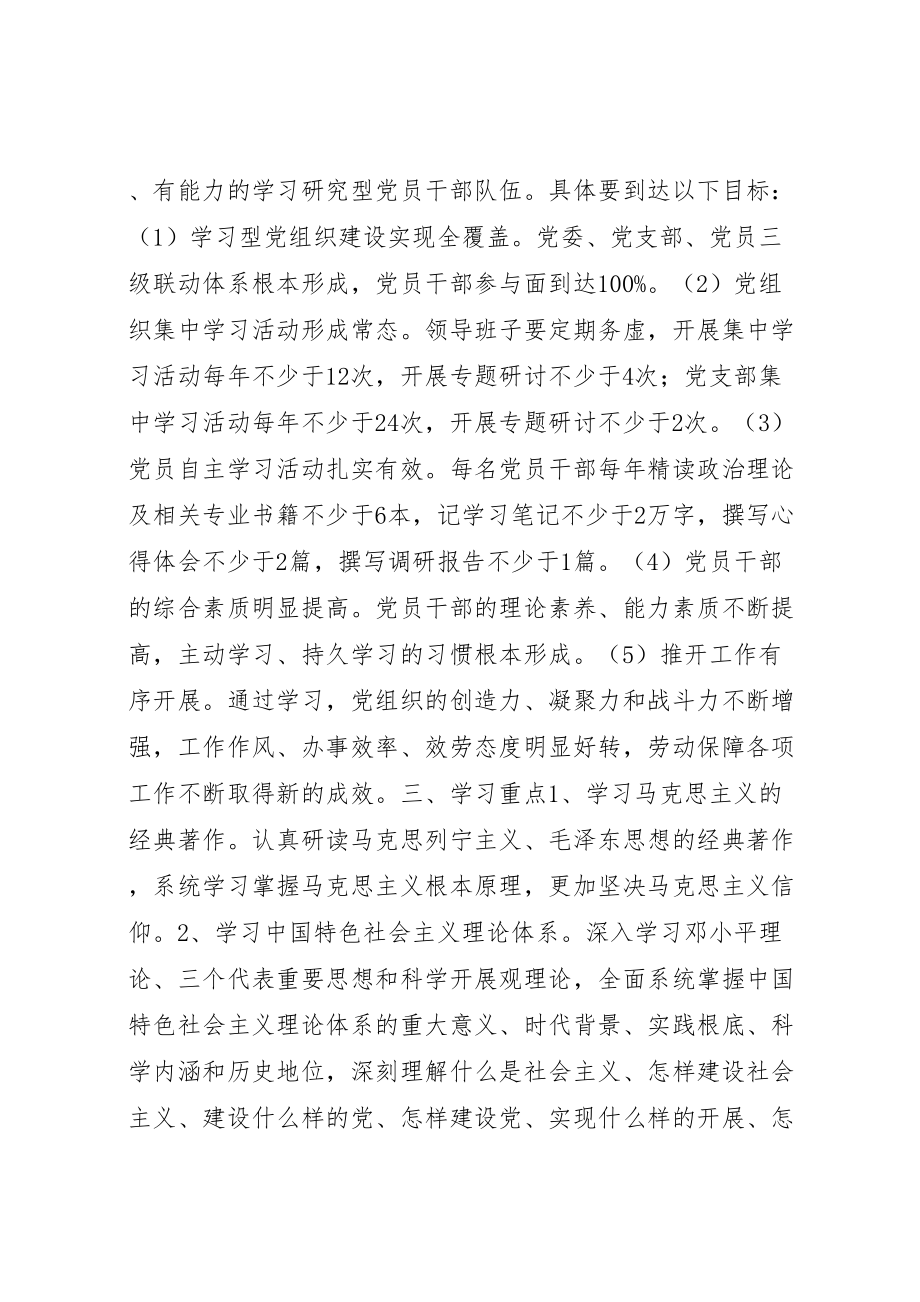 2023年创建学习型党组织实施方案.doc_第2页