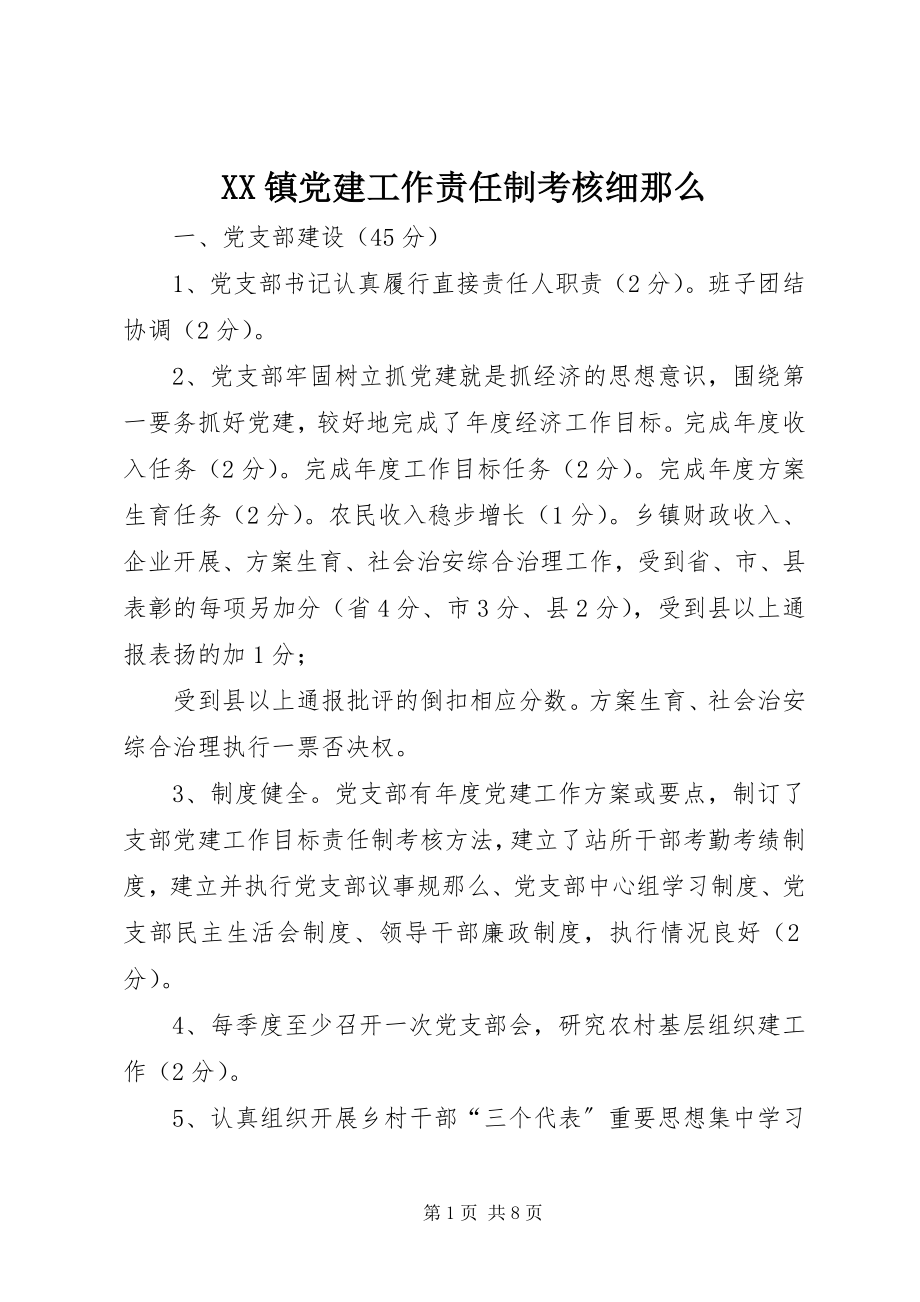 2023年XX镇党建工作责任制考核细则新编.docx_第1页