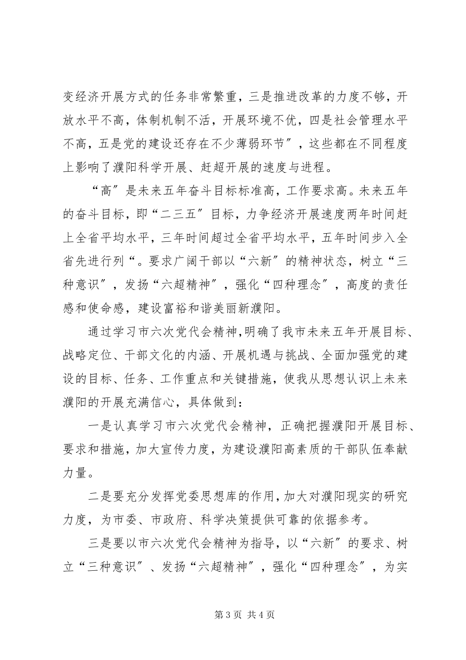 2023年学习市六次党代会精神心得体会.docx_第3页