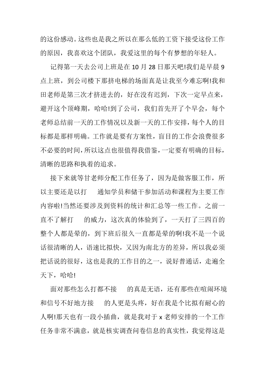 2023年客服实习工作总结范文.doc_第2页