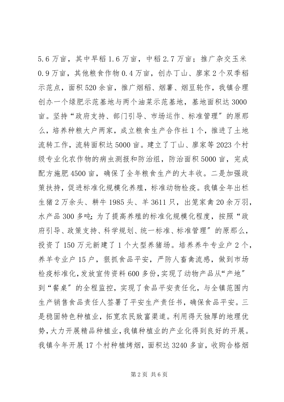 2023年乡镇农业农村工作总结和明年工作计划.docx_第2页