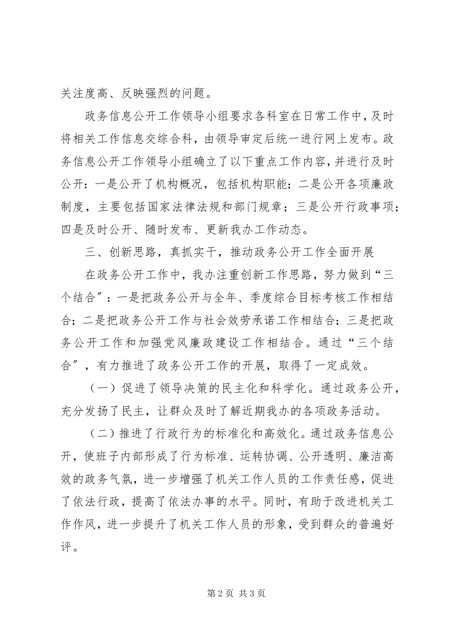 2023年老龄办度政务公开工作总结.docx_第2页