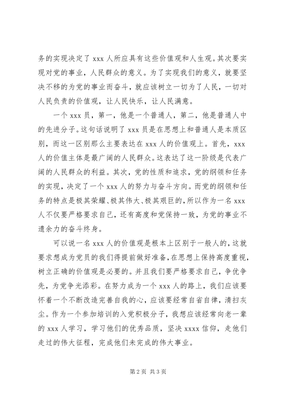 2023年参加党课培训后思想汇报新编.docx_第2页