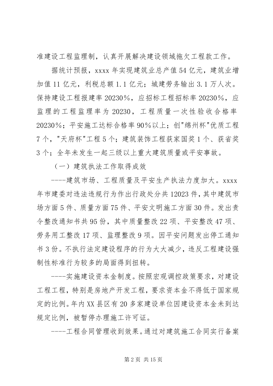 2023年在全市工程建筑管理工作会议上的致辞.docx_第2页