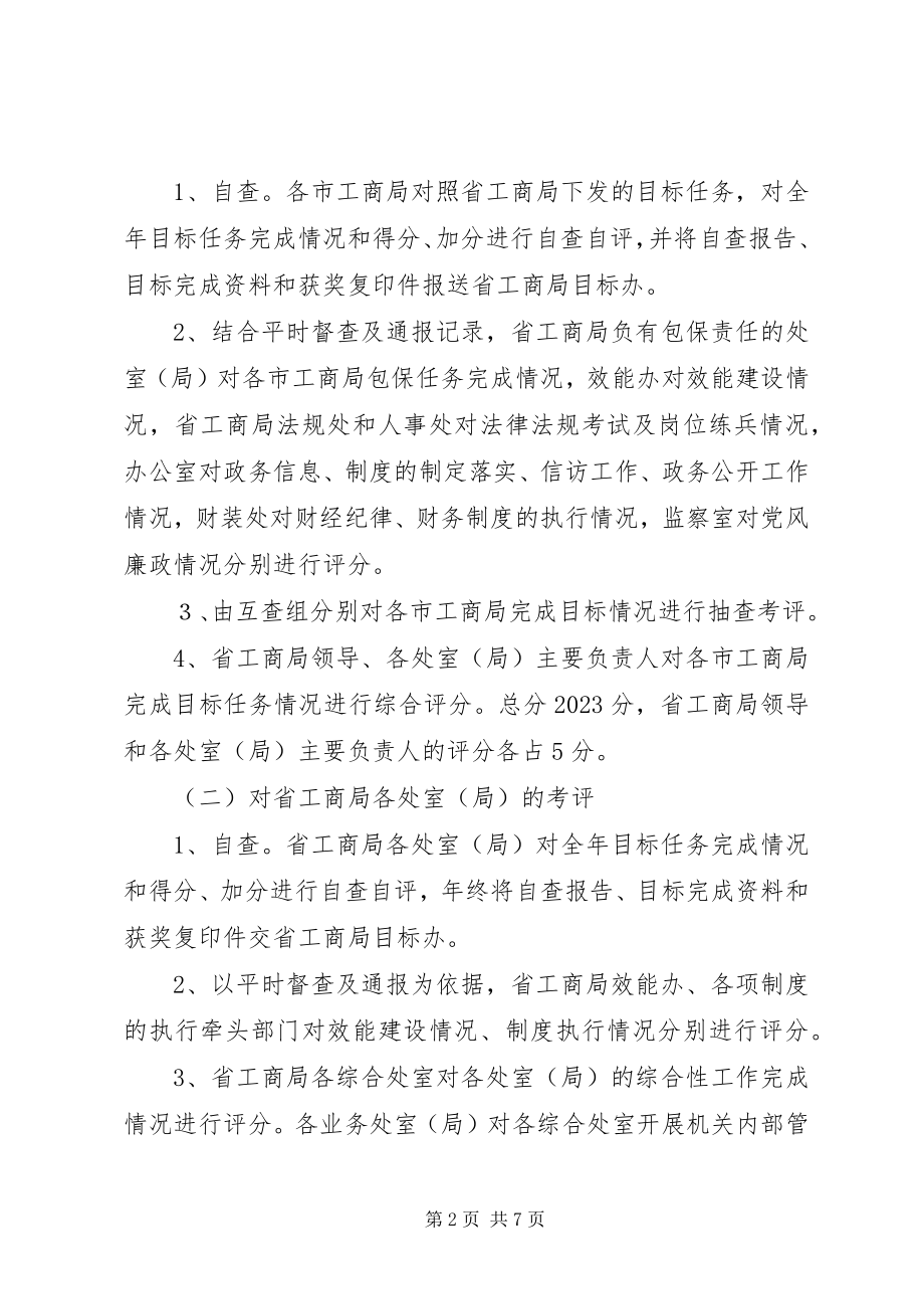 2023年工商局行政目标考评方案.docx_第2页