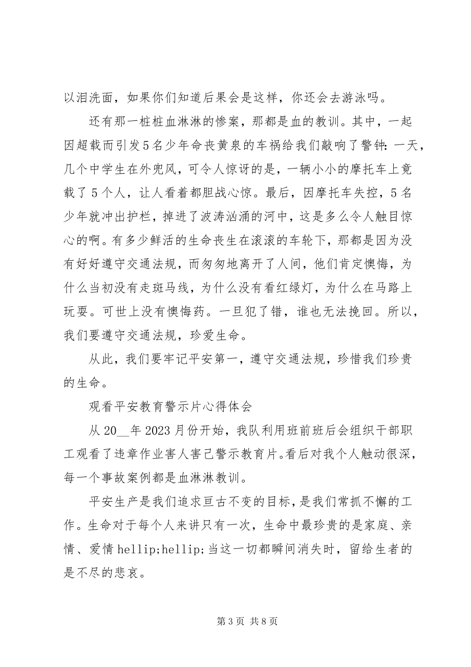 2023年警示教育片警钟长鸣观看心得体会.docx_第3页