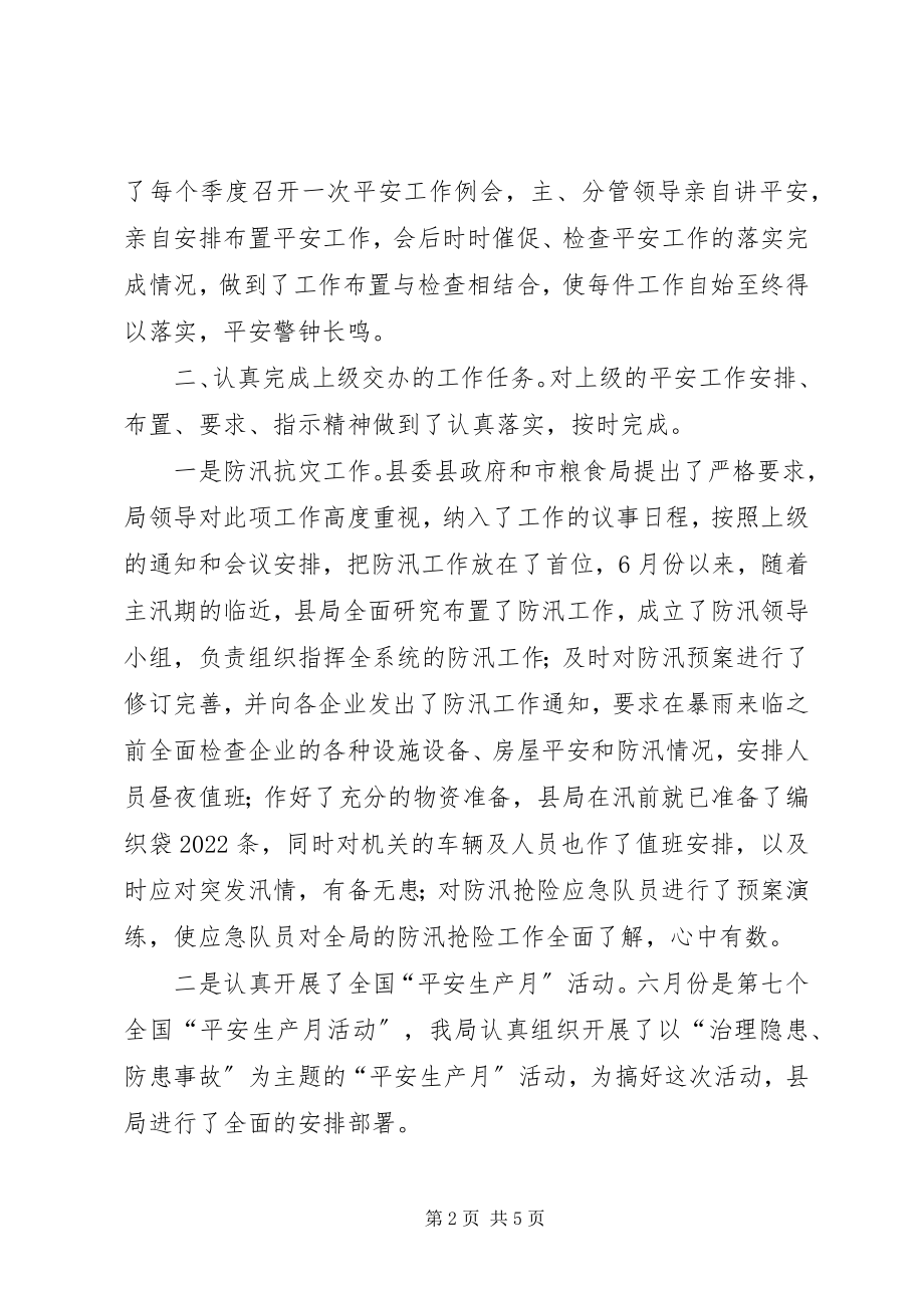 2023年粮食局安全工作总结.docx_第2页