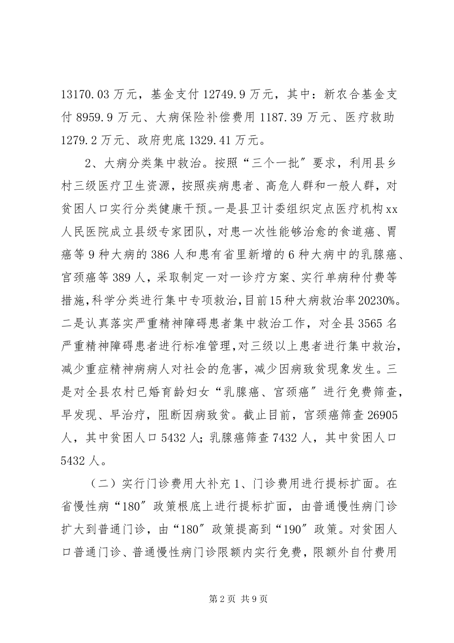 2023年健康脱贫工作总结和工作计划.docx_第2页