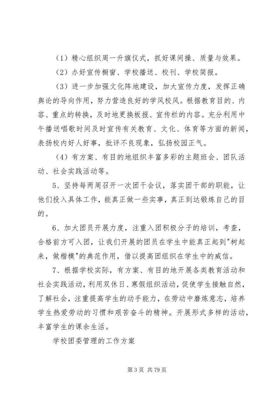 2023年学校团委管理的工作计划5篇.docx_第3页