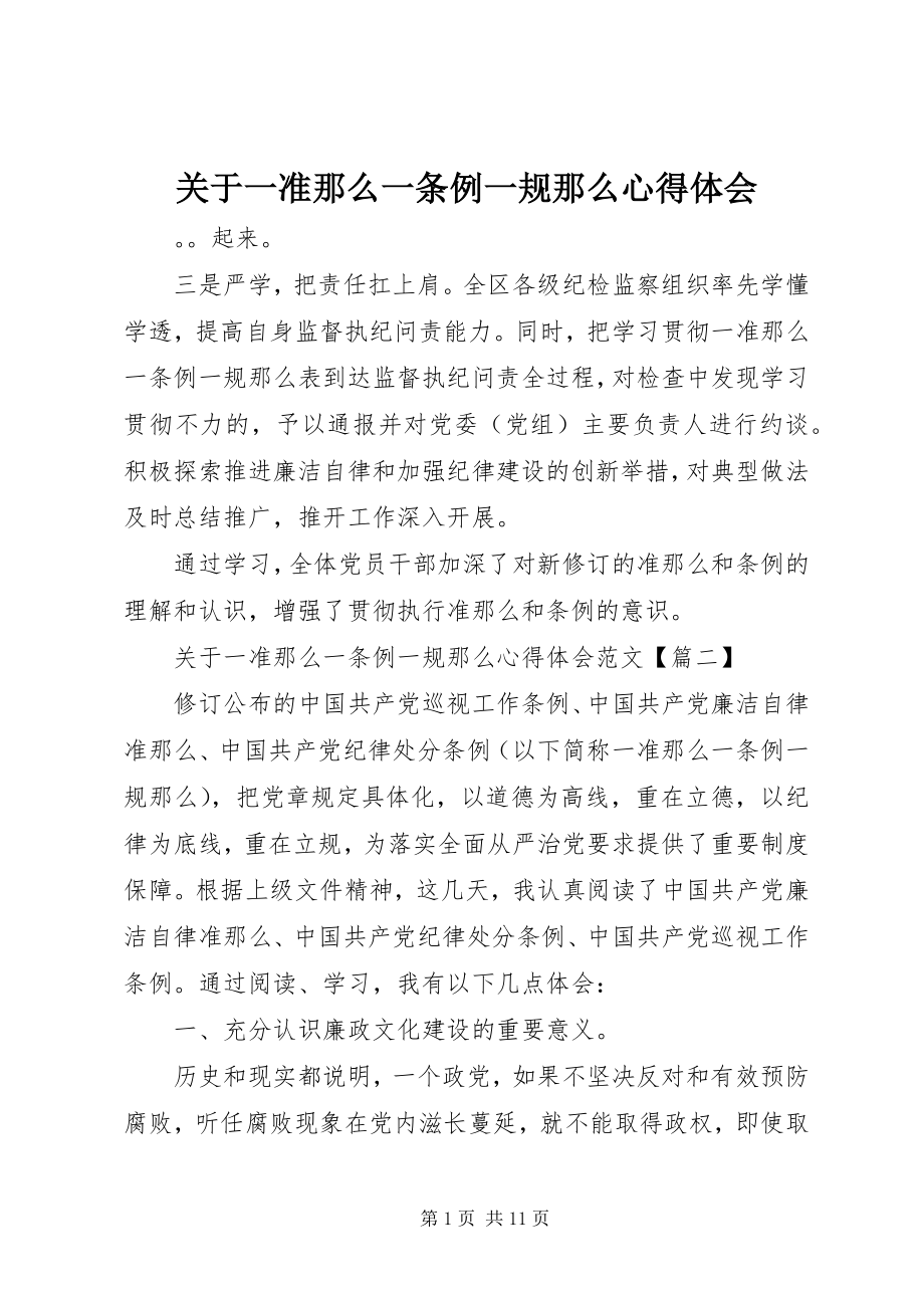 2023年一准则一条例一规则心得体会.docx_第1页