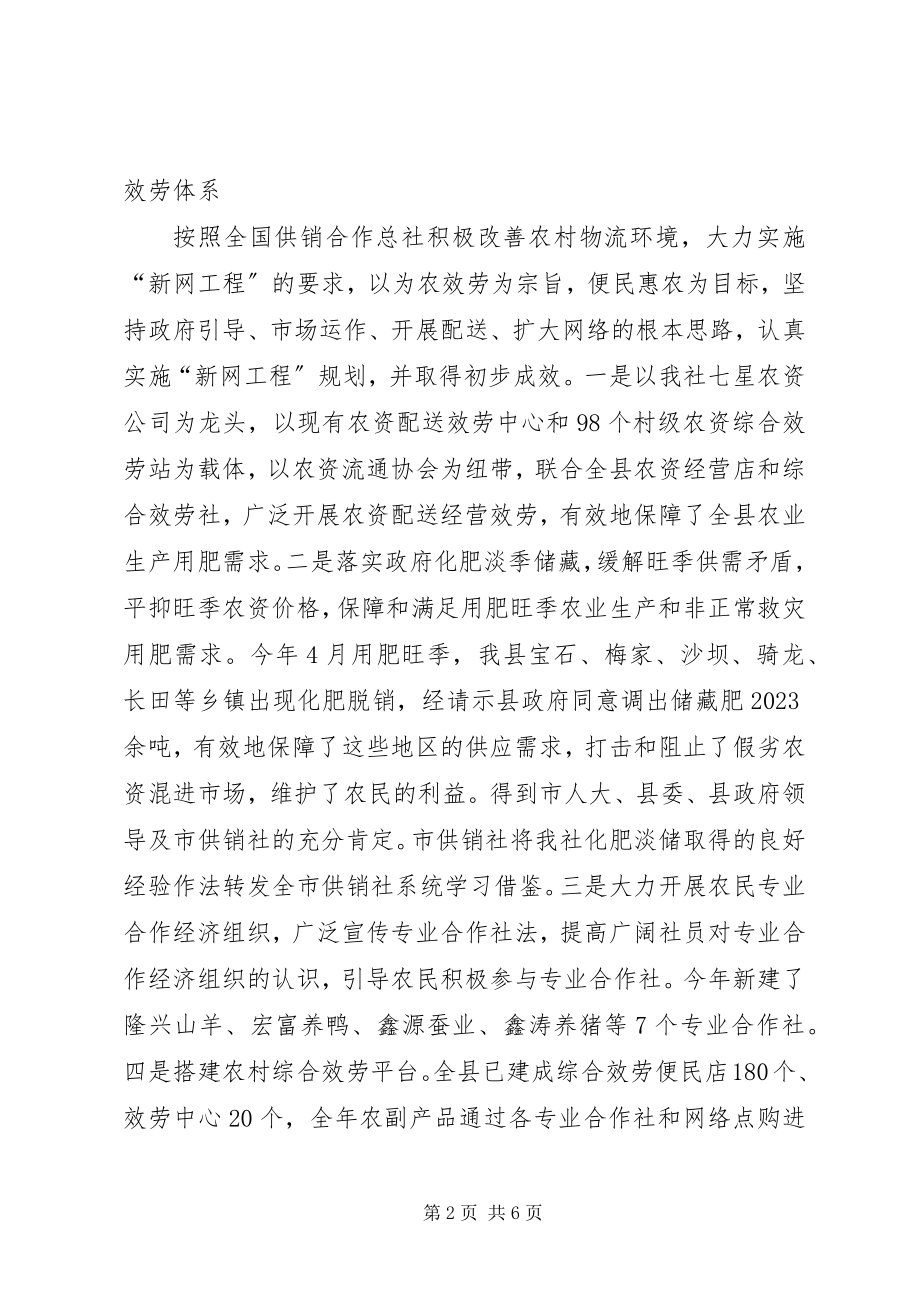 2023年县供销合作社联合社工作总结.docx_第2页