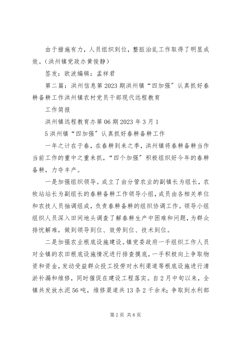 2023年洪州信息第11期洪州镇扎实做好整脏治乱工作.docx_第2页