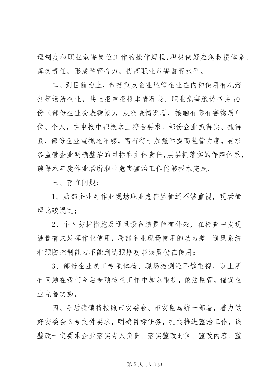 2023年上半年乡镇企业职业危害监管整治工作情况总结.docx_第2页