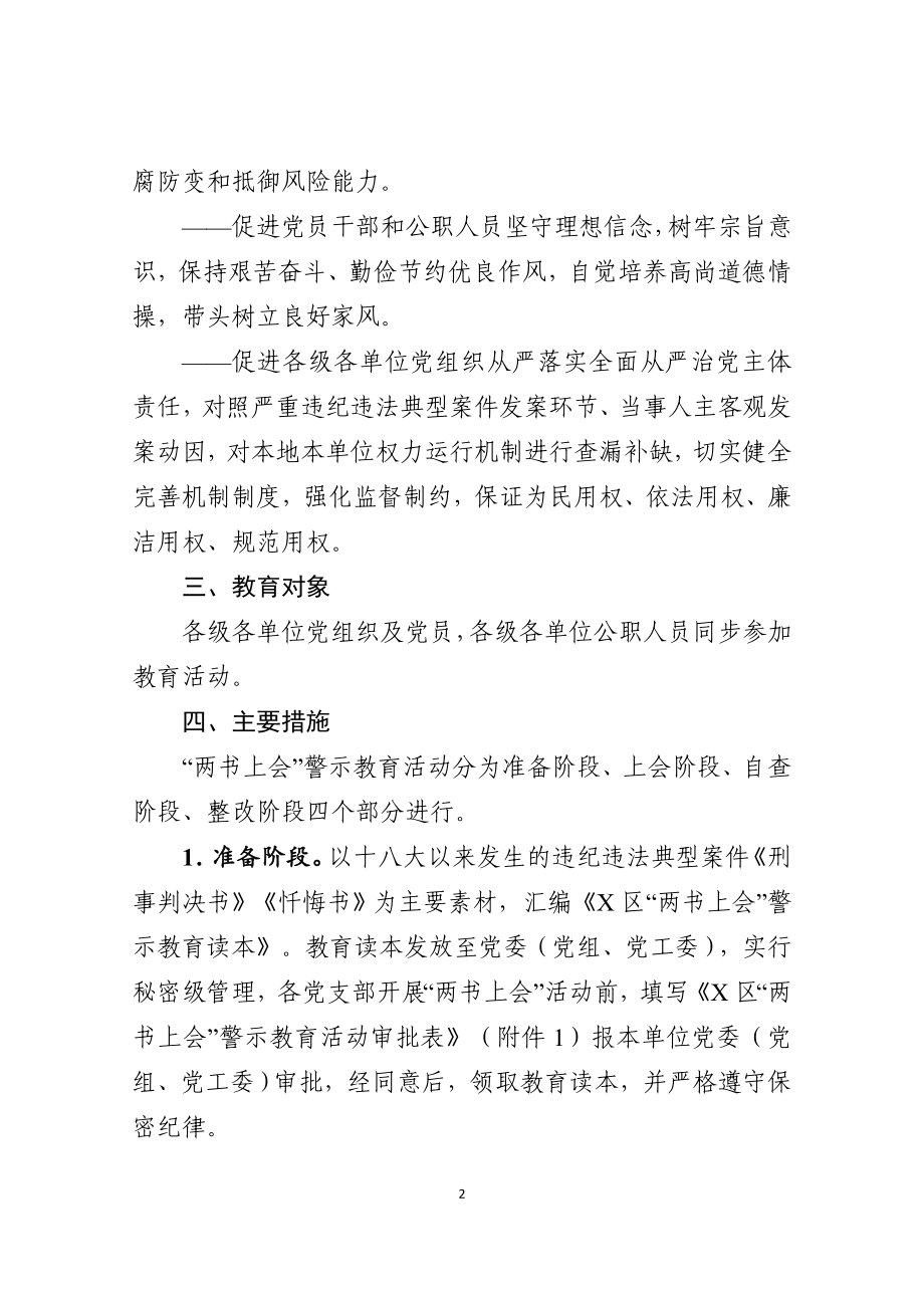 关于开展两书上会警示教育活动的实施意见.doc_第2页