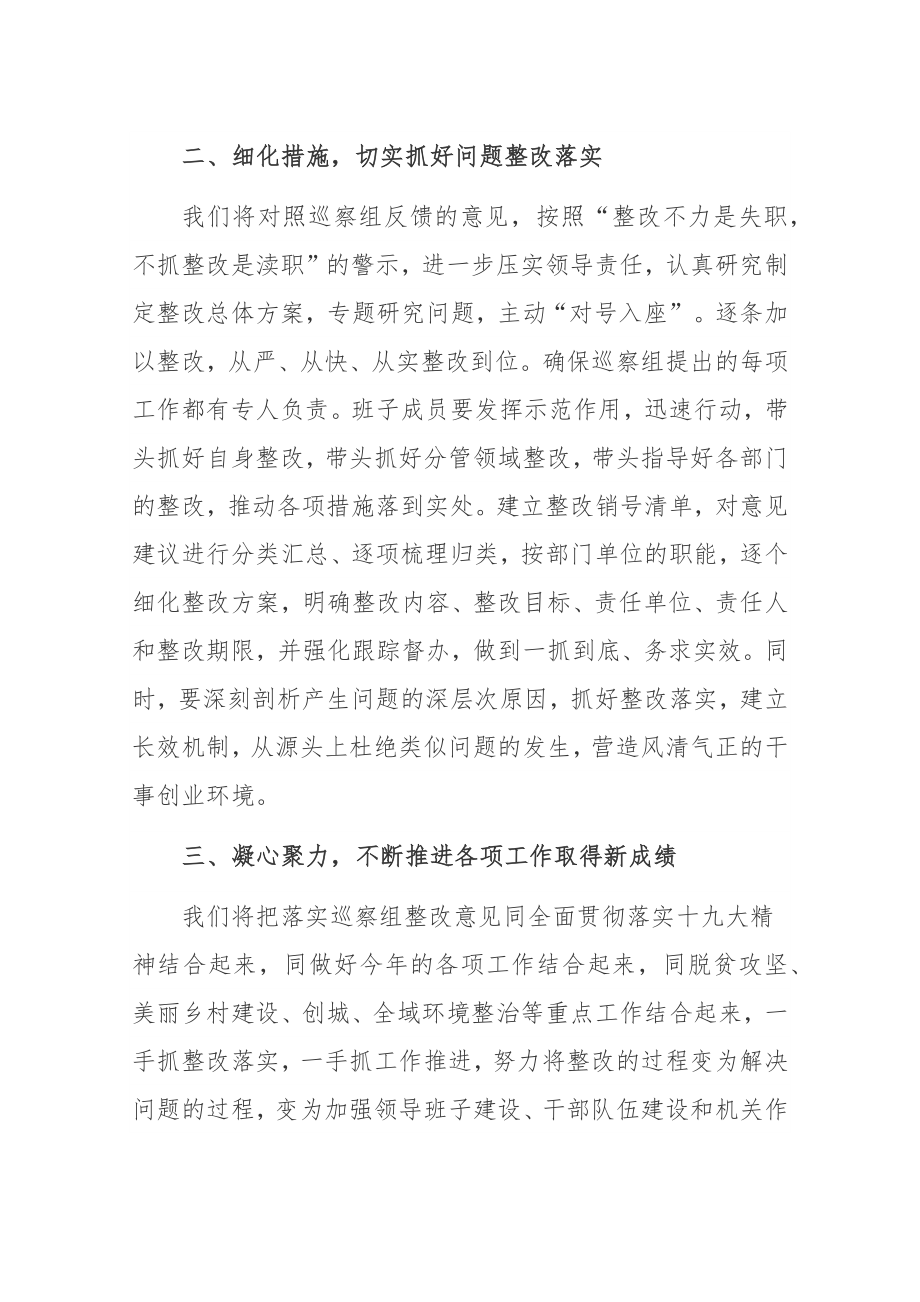 新丰乡在巡察反馈会上的表态发言.docx_第2页