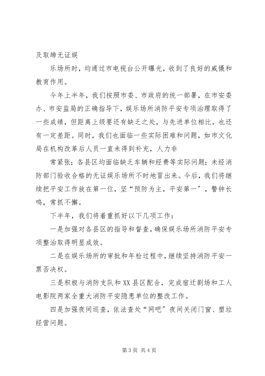 2023年上半年娱乐场所消防安全工作总结.docx_第3页