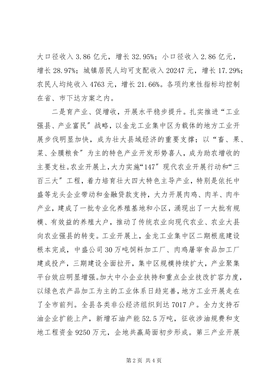 2023年全XX县区经济工作会议领导致辞.docx_第2页