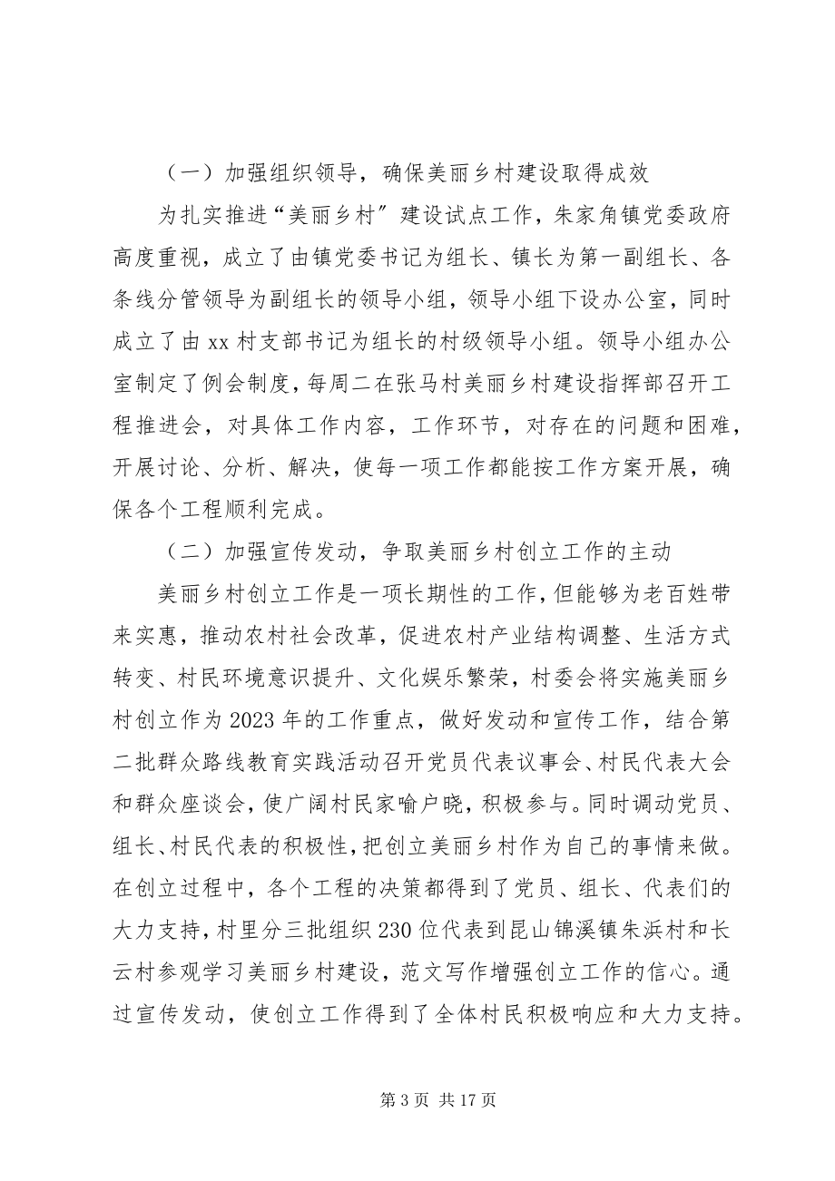 2023年美丽乡村建设半工作总结.docx_第3页