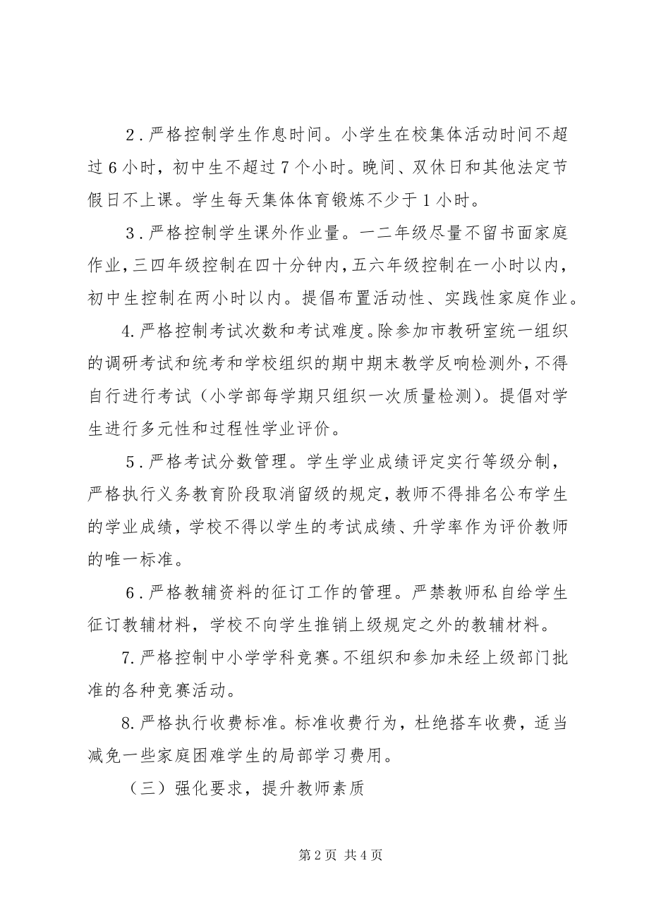 2023年学校减负工作措施.docx_第2页