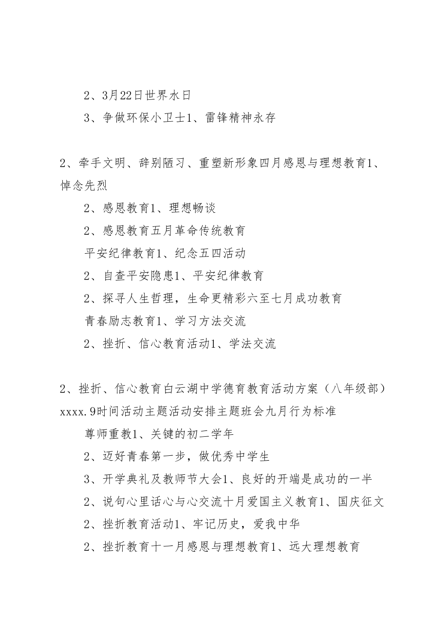 2023年白云湖中学德育教育活动方案.doc_第2页