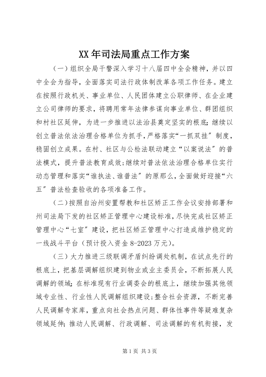 2023年司法局重点工作计划.docx_第1页