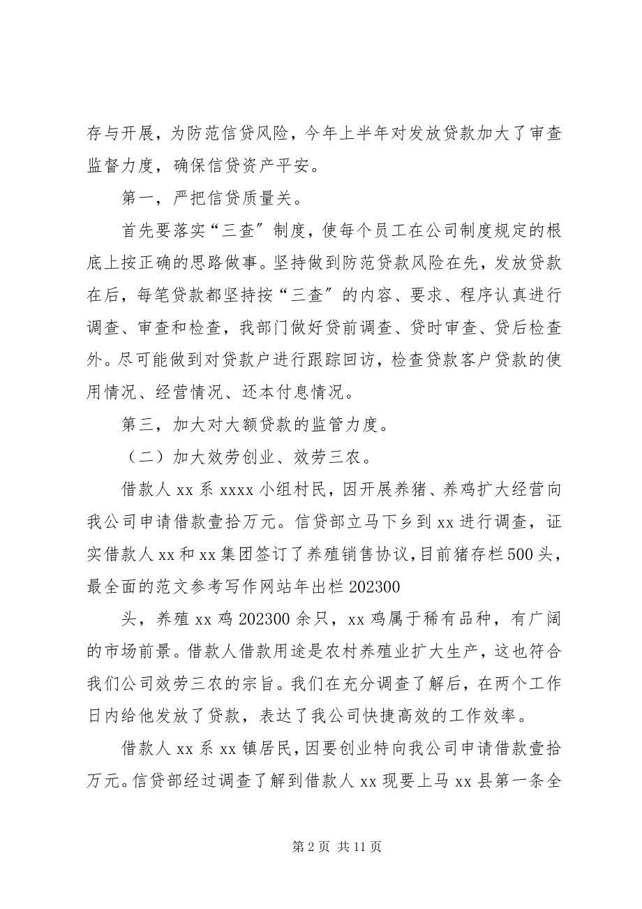 2023年小贷公司半年总结.docx_第2页