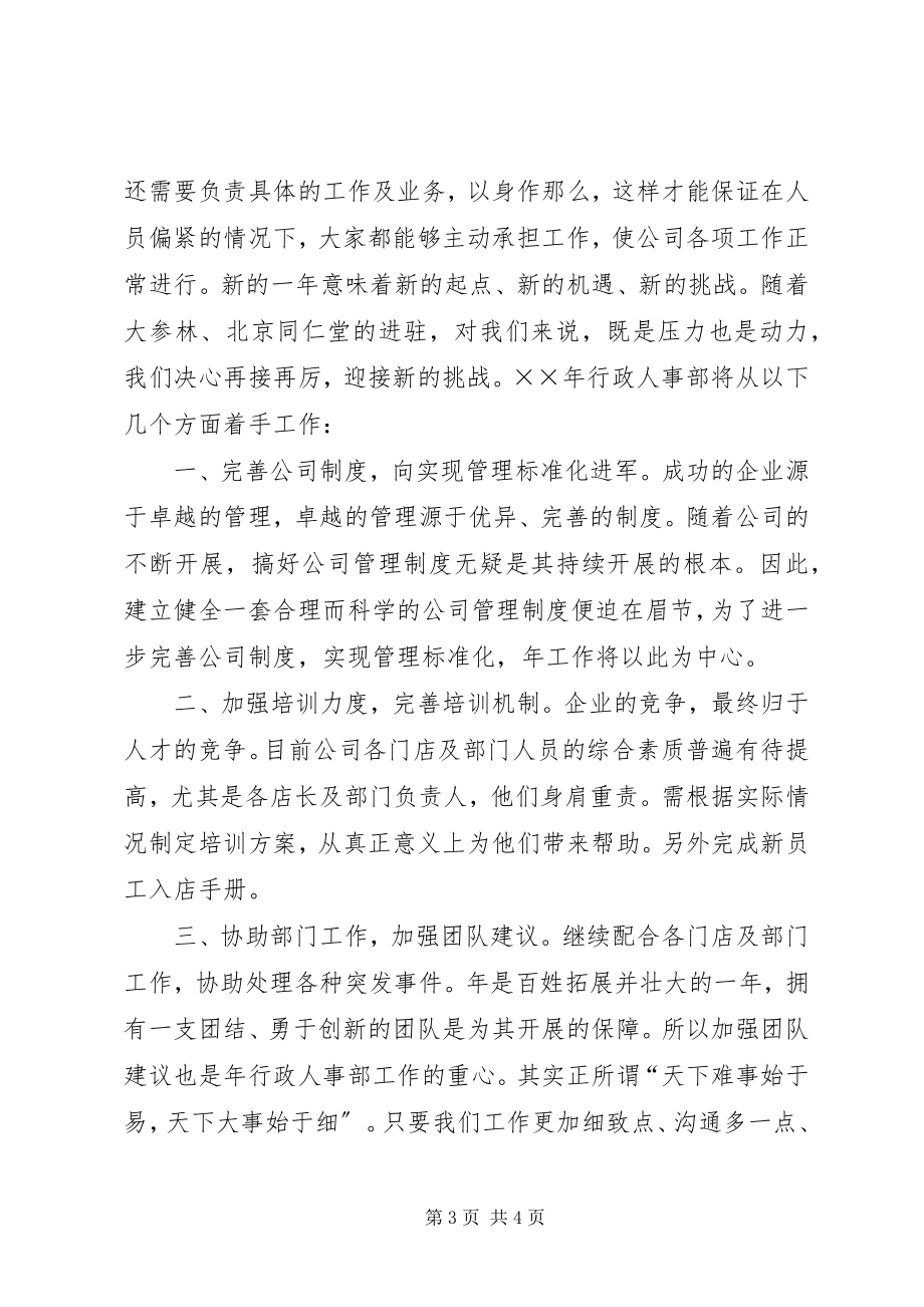 2023年人事助理个人工作计划.docx_第3页