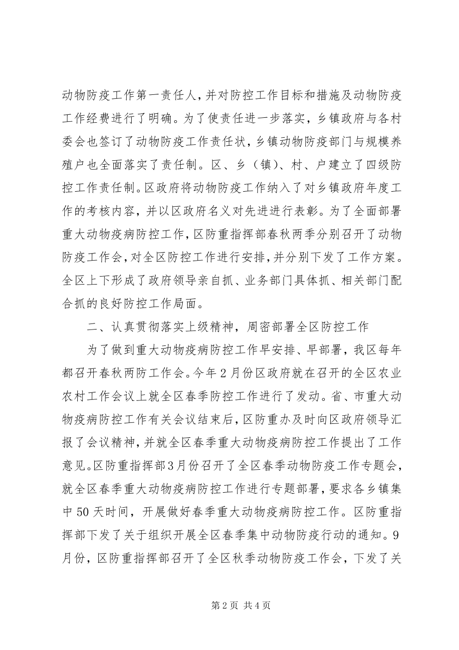 2023年防控重大动物疫病工作总结.docx_第2页