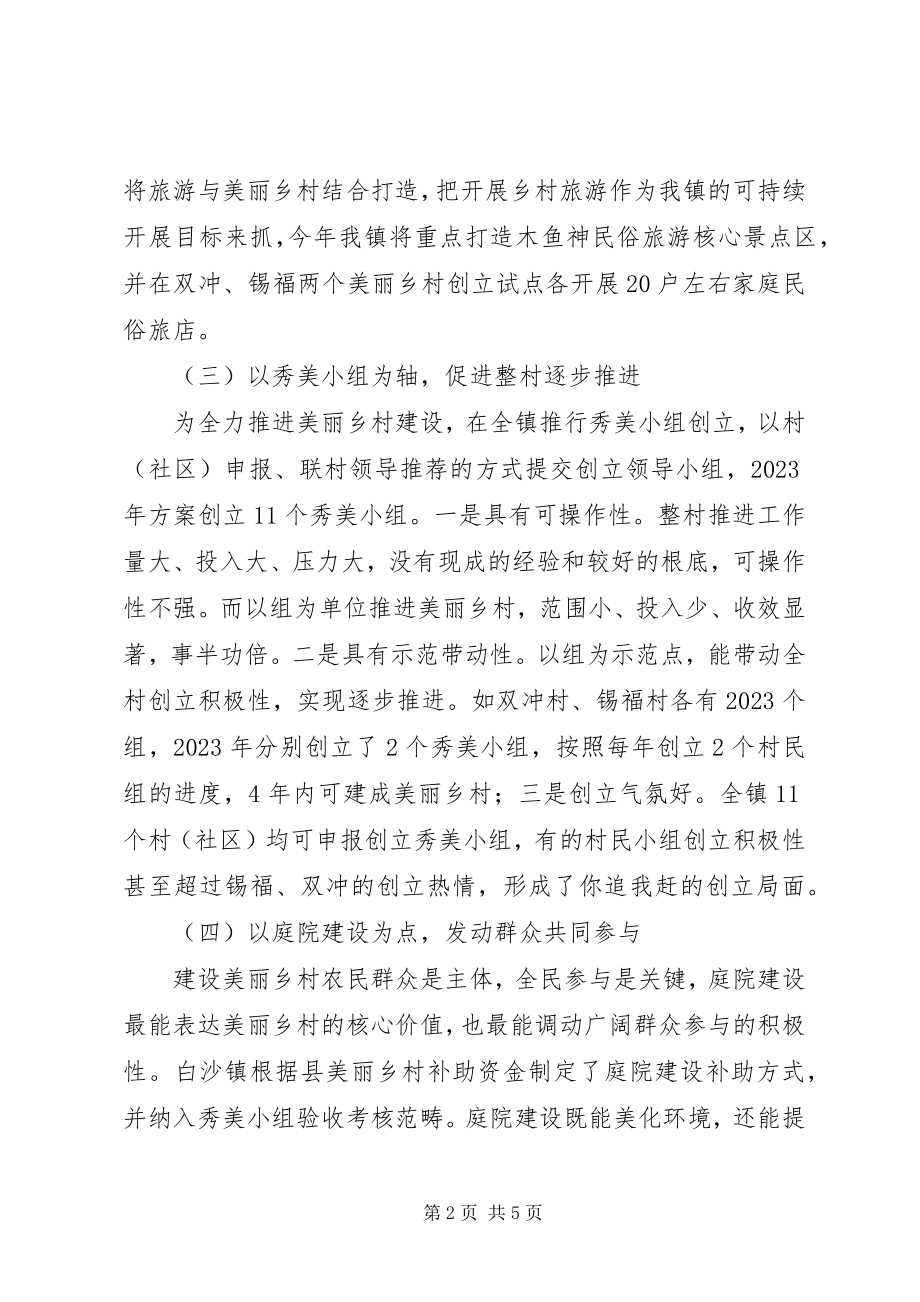 2023年乡镇美丽乡村建设工作情况汇报.docx_第2页