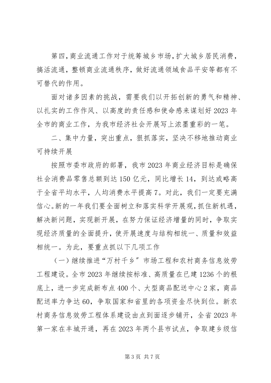 2023年副市长在全市商业工作会议上的致辞.docx_第3页