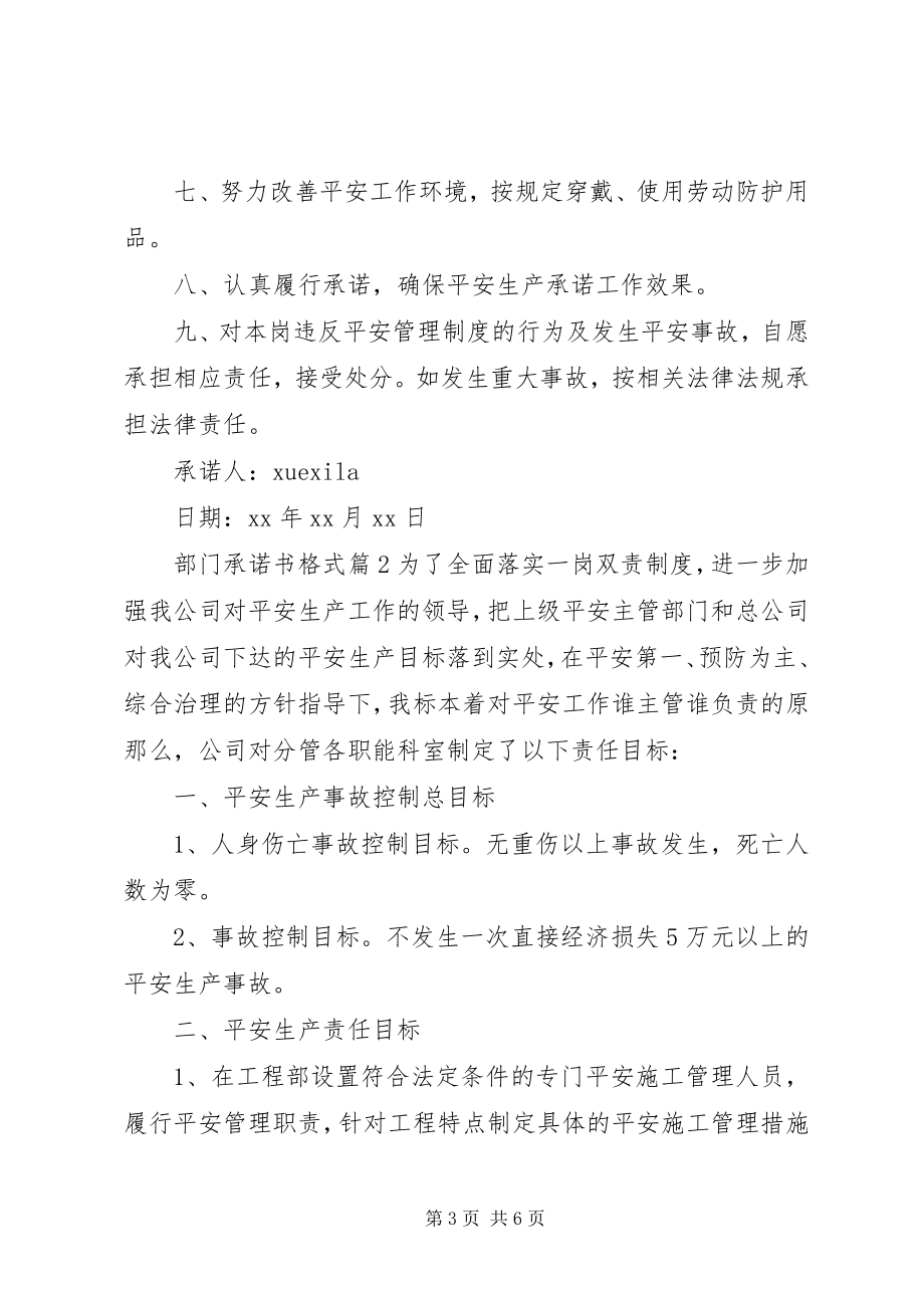 2023年部门承诺书格式.docx_第3页