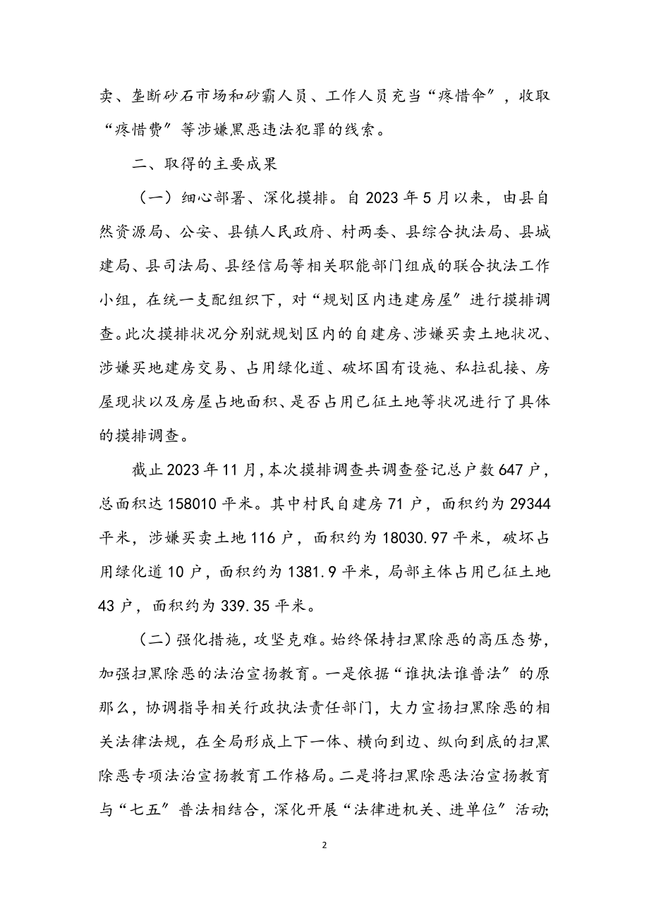 2023年自然局扫黑除恶专项斗争工作总结.docx_第2页