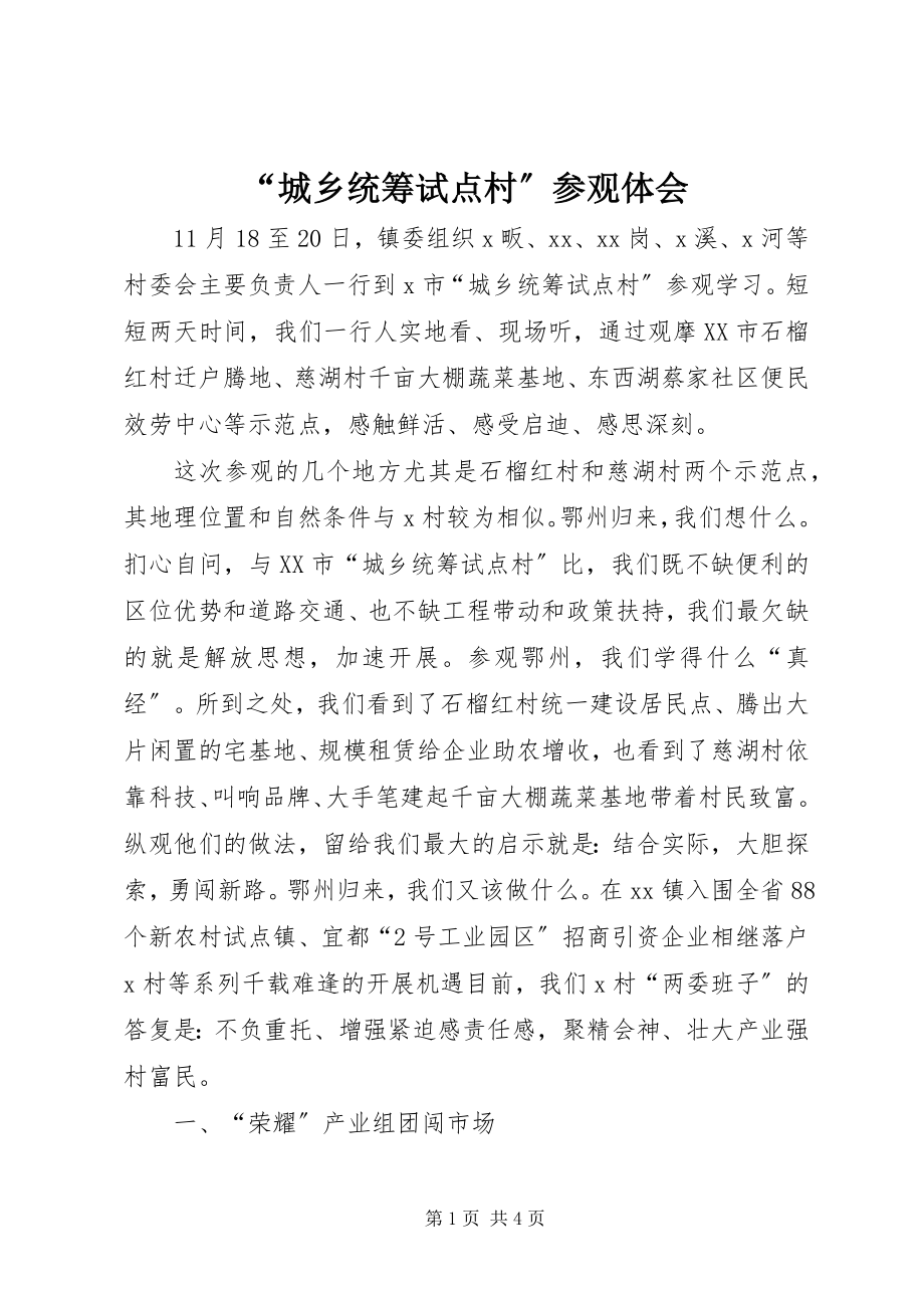 2023年“城乡统筹试点村”参观体会新编.docx_第1页