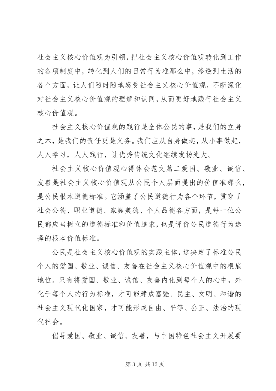 2023年社会主义核心价值观心得体会四篇.docx_第3页